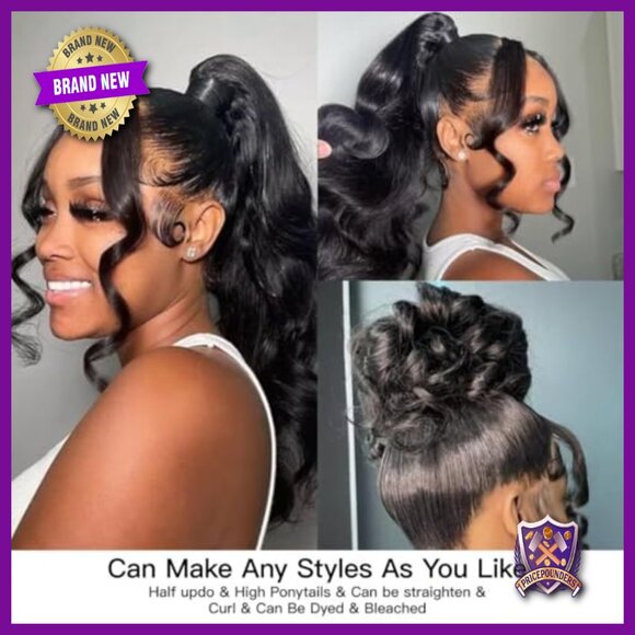 13x6 Full Lace Front Wig Human Hair Body Wave 22 Inch Glueless main image 4